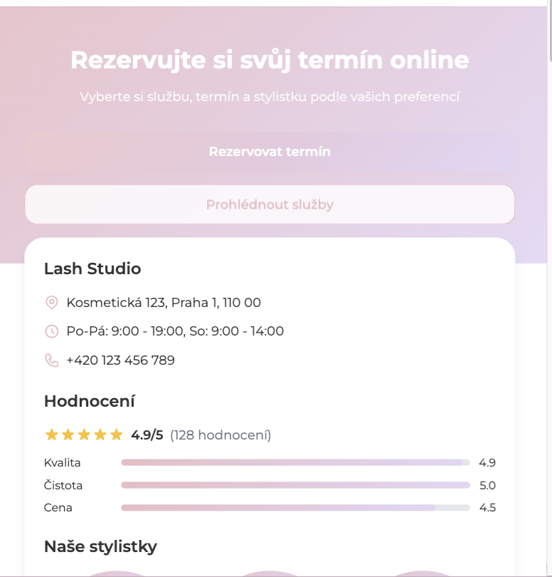 Rezervační systém